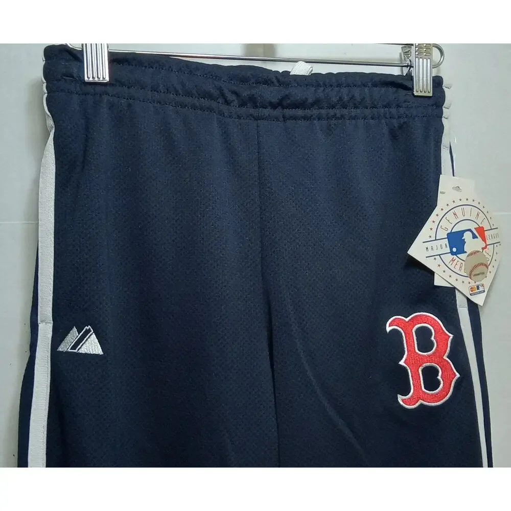 Boston Red Sox Majestic Navy Embriodered Logo Sweatpants Youth Size 8